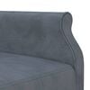 vidaXL L-shaped Sofa Bed Dark Grey Velvet (100% polyester), plywood, foam