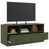 vidaXL TV Cabinet Olive Green Cold-rolled steel Medium TV Cabinet