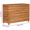 vidaXL Raised Bed Natural wood Recycled teak wood, steel Large