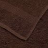 vidaXL Bath Towel Set of 10 Brown 100% Cotton Large Bath Towel