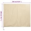 vidaXL Plant Fleece Cover Beige Non-woven Fabric (100% Polypropylene)