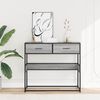 vidaXL Console Table Grey Sonoma Engineered wood Standard Console Table