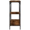 vidaXL Console Table Smoked oak Engineered wood, steel Medium