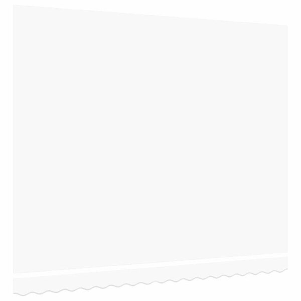 vidaXL Awning Replacement Fabric White 157.48" x 137.80" Canvas