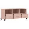vidaXL TV Cabinet Pink Cold-rolled steel medium Rollable TV Cabinet