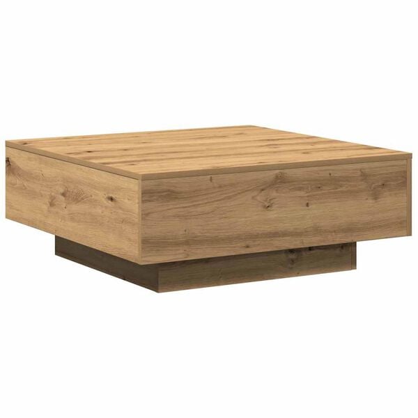 vidaXL Coffee Table Artisan Oak 31.50 x 31.50 x 12.20 in