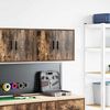 vidaXL Garage Wall Cabinet Smoked Oak Engineered Wood