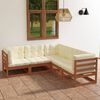 vidaXL Garden Lounge Set Honey brown