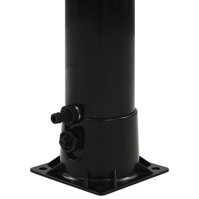 vidaXL Solar Shower Black 84.3" 2.4 gal