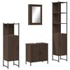 vidaXL Bathroom Furniture Set Brown oak