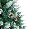 vidaXL Christmas Tree Green PVC 82.7 in Decorative Inlays