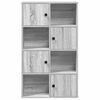 vidaXL Bookcase Grey Sonoma Engineered wood 23.6 x 9.4 x 40.0 in