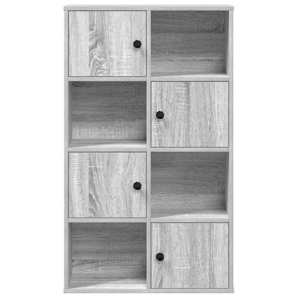 vidaXL Bookcase Grey Sonoma Engineered wood 23.6 x 9.4 x 40.0 in