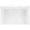 vidaXL Paper Bags 50 pcs with Handles White 32x22x24 cm
