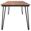 vidaXL Patio Table with Hairpin Legs 78.7"x35.4"x29.5" Solid Wood Acacia