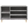 vidaXL Shoe Cabinet Grey Sonoma Engineered Wood Medium Shoe Cabinet