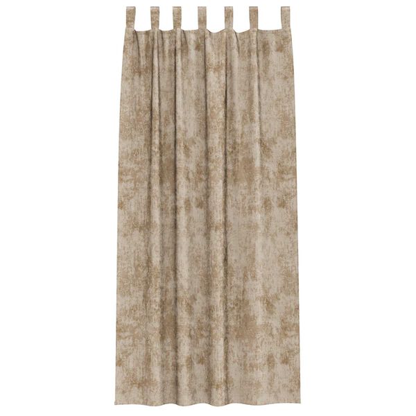 vidaXL Velvet Curtains 2 pcs Champagne 96.46 x 55.12 in Velvet