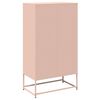 vidaXL Highboard Pink Cold-rolled steel Tall Highboard Rectangular