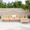vidaXL Garden Sofa Set Natural wood Solid pine wood Large Modular