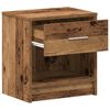 vidaXL Bedside Cabinet Set of 2 Old wood Engineered wood Compact