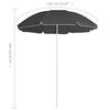 vidaXL Garden Parasol Anthracite 100% polyester, steel 70.9 in arc length
