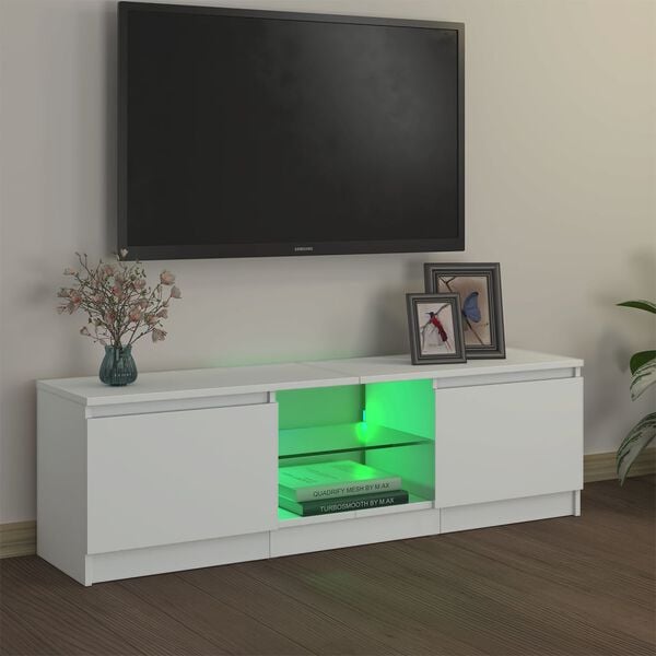 vidaXL TV Cabinet white 47.2" x 11.8" x 14" Engineered wood