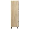 vidaXL Highboard Sonoma Oak 27.6"x12.2"x45.3" Engineered Wood