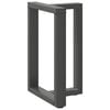 vidaXL Dining Table Leg Anthracite Powder-Coated Steel 19.7x13.8x