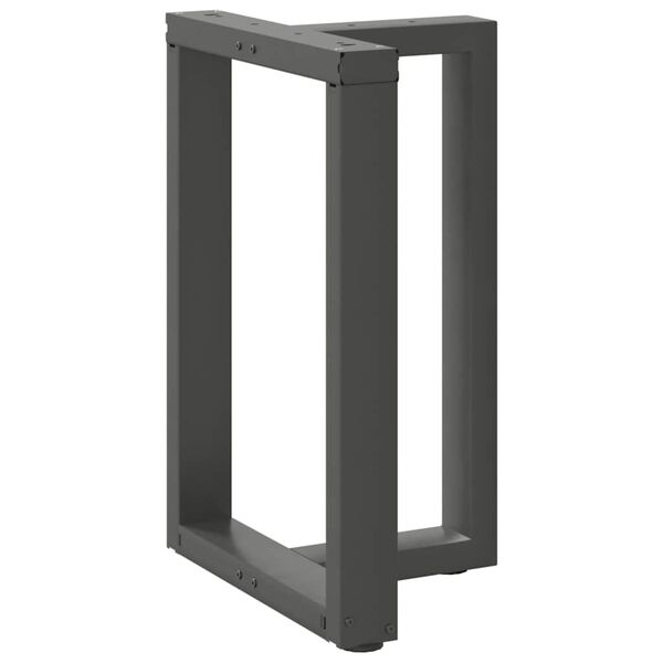 vidaXL Dining Table Leg Anthracite Powder-Coated Steel 19.7x13.8x
