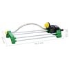 vidaXL Oscillating Sprinkler Green, Yellow, Silver PP, Aluminum