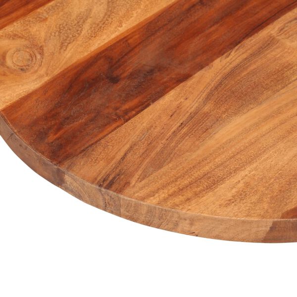 vidaXL Table Top Solid Wood Acacia Round 0.98 - 1.06 " 19.7 "
