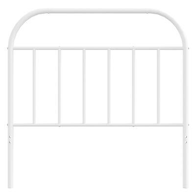 vidaXL Metal Headboard White 39.4"