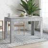 vidaXL Dining Table Concrete Grey Engineered wood 47.2x23.6x29.9 in