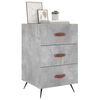 vidaXL Bedside Cabinet Concrete Grey