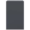 vidaXL Bedside Cabinet Set of 2 Anthracite Cold-rolled steel Medium