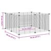 vidaXL Pet Cage Black Powder-coated steel Small Collapsible Pet Cage