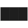 vidaXL Garden Dining Set 5 pcs Black Poly rattan