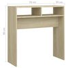 vidaXL Console Table Sonoma Oak Engineered Wood Compact Durable