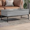 vidaXL Coffee Table Grey Sonoma Engineered wood, metal Medium