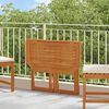 vidaXL Balcony Table Brown Solid Acacia Wood Medium Foldable