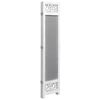 vidaXL 4-Panel Room Divider Gray 55.1"x65" Fabric