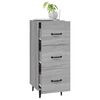 vidaXL Sideboard Grey Sonoma Engineered wood, iron Compact Sideboard
