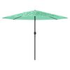vidaXL Garden Parasol Green Polyester Large Durable Garden Parasol