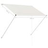 vidaXL Retractable Awning 39.4x59.1" Cream