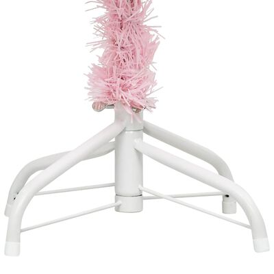 vidaXL Artificial Christmas Tree with Stand Pink 7 ft PVC
