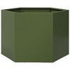 vidaXL Garden Planter Olive Green Steel Large Durable Garden Planter