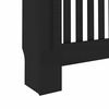 vidaXL Radiator Cover 2 pcs Black 44.09 x 7.48 x 32.09 in