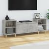 vidaXL TV Cabinet Concrete Grey Engineered wood 63 inches