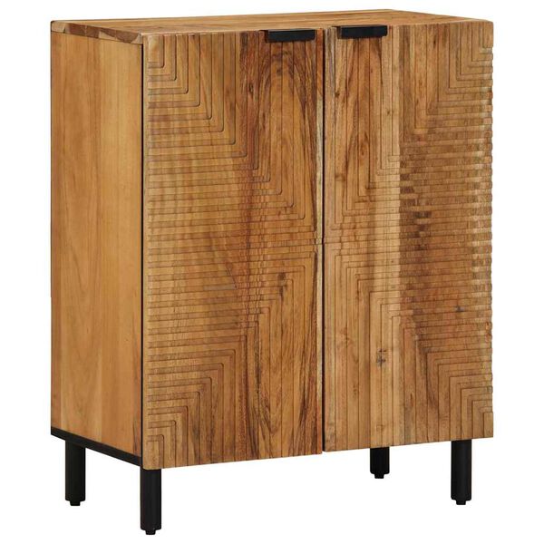 vidaXL Sideboard 3 pcs Brown 23.6" x 13" x 29.5" Solid Acacia wood