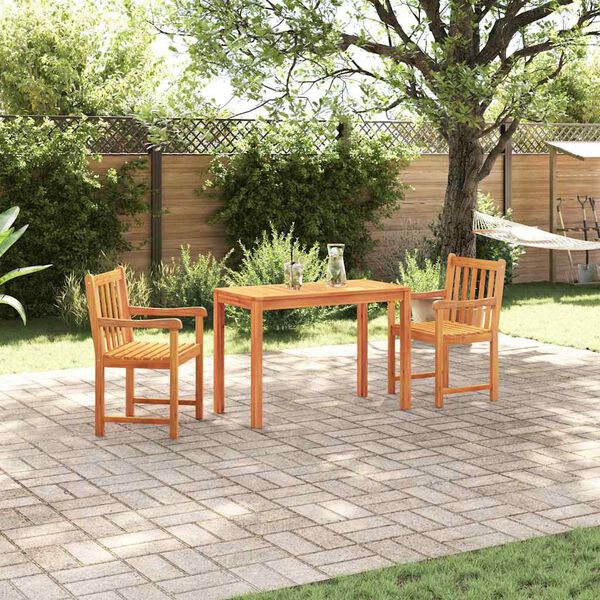 vidaXL Garden Dining Set 3 pcs Brown solid acacia wood